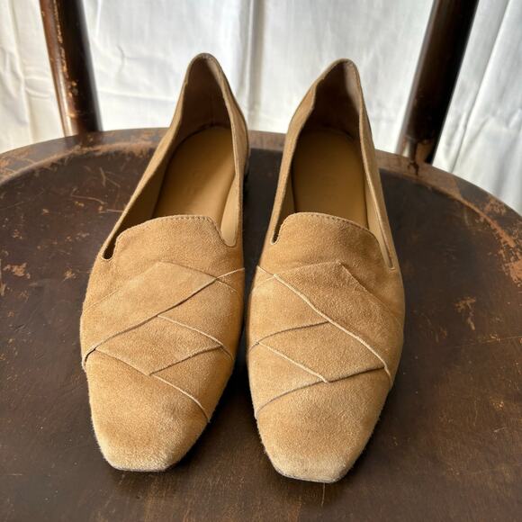 M. Gemi Tan Suede Leather Loafer The Katia Size 40.5 US 10 Made in Italy Shoes - Picture 2 of 9